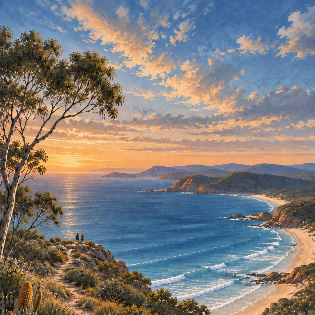 Where the Coast Turns — Australian Coastal Wall Print