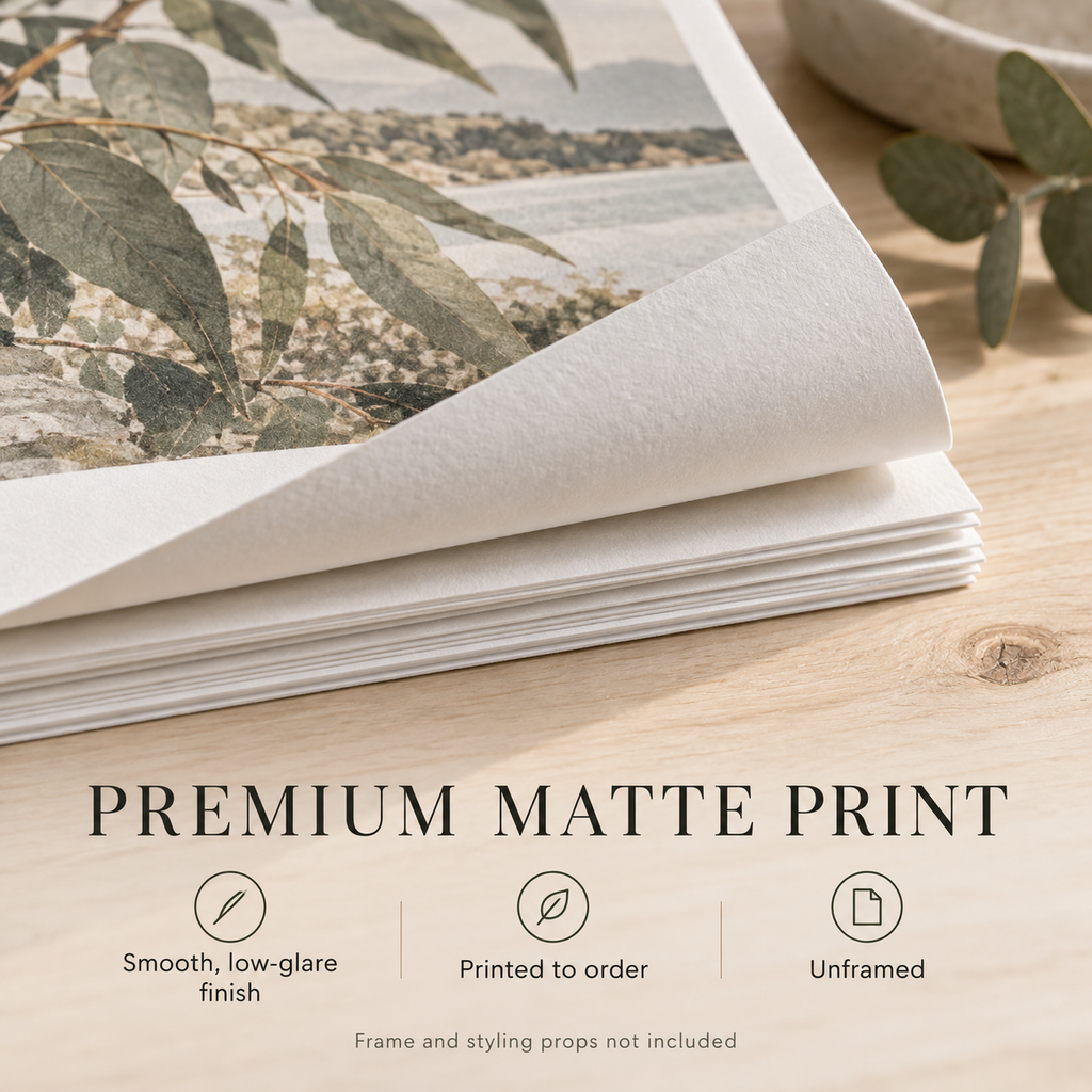 Desert in Bloom — Australian Outback Wall Print