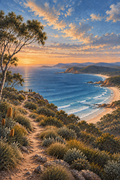 Where the Coast Turns — Australian Coastal Wall Print
