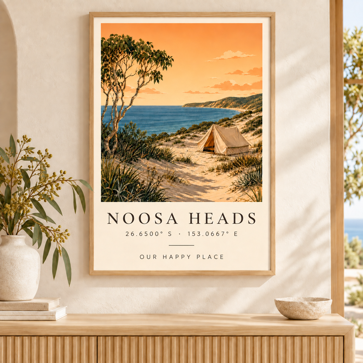 Camp Coordinates — Personalised Location Print