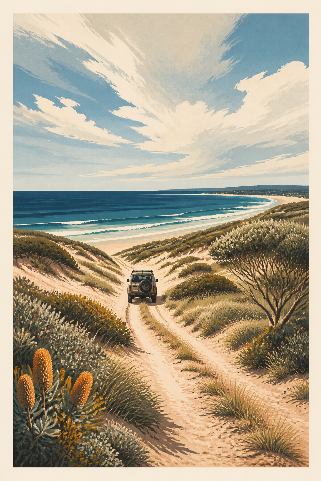 Salt Sand & South — Australian Coastal Wall Print